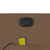 Fauteuil de massage inclinable Marron Tissu