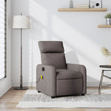 Fauteuil de massage inclinable Taupe Tissu