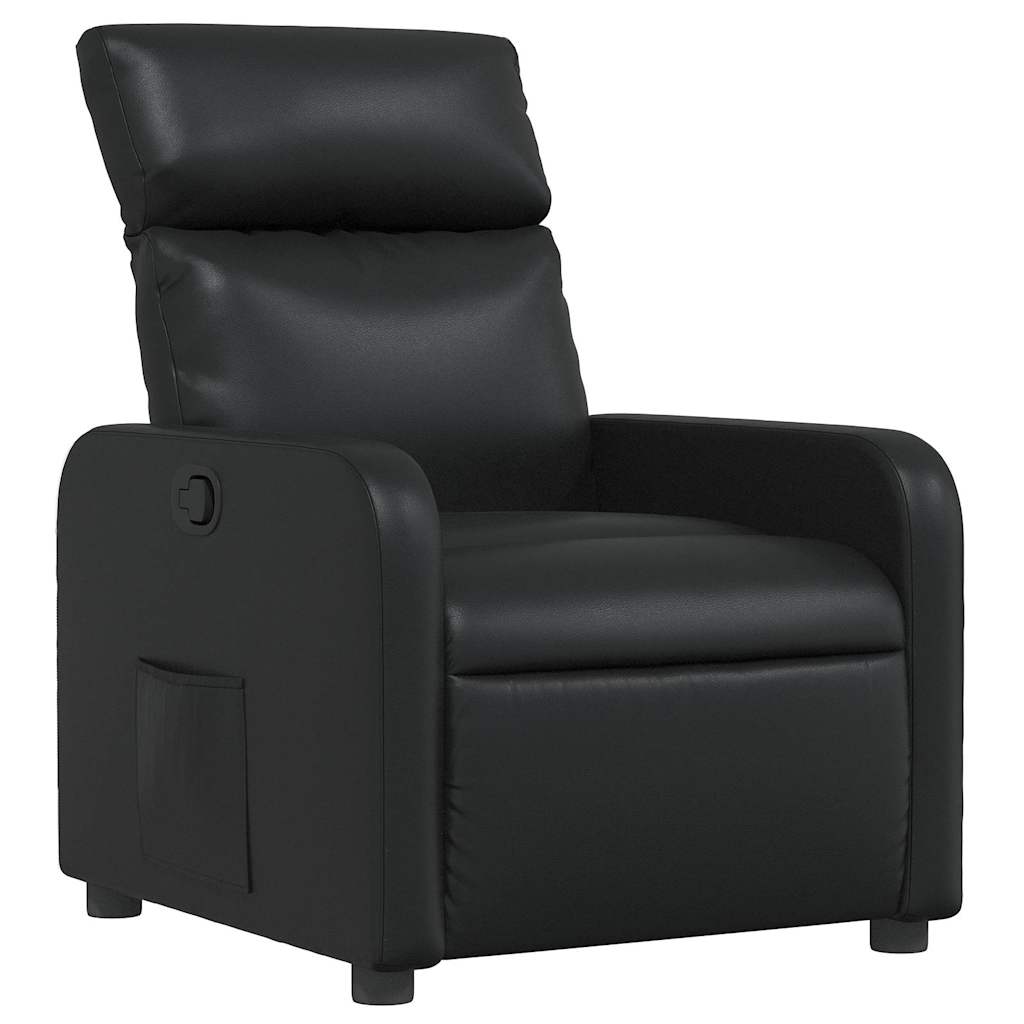 Fauteuil inclinable Noir Similicuir