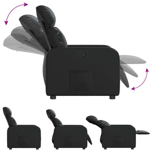 Fauteuil inclinable Noir Similicuir
