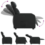 Fauteuil inclinable Noir Similicuir