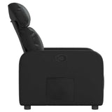 Fauteuil inclinable Noir Similicuir