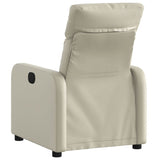 Fauteuil inclinable Crème Similicuir