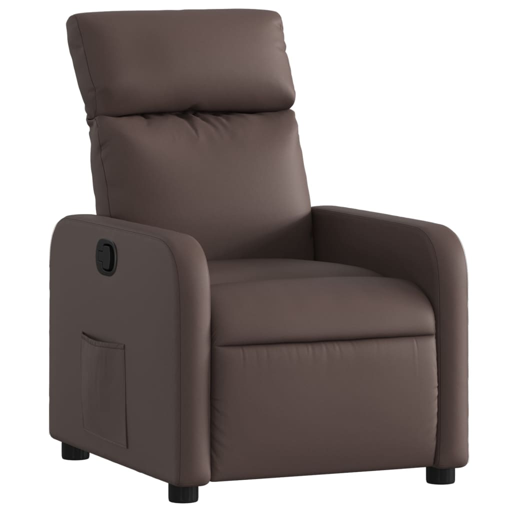 Fauteuil inclinable Marron Similicuir
