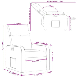 Fauteuil inclinable Marron Similicuir