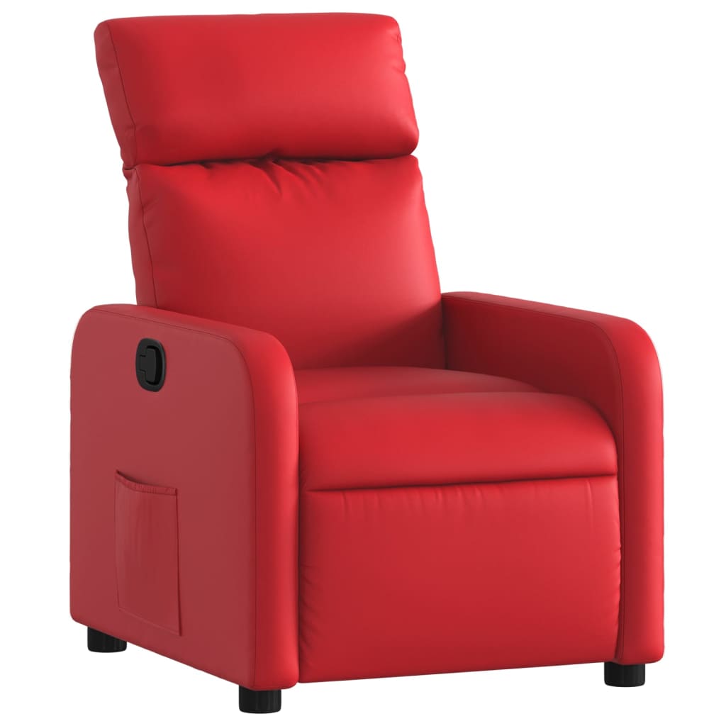 Fauteuil inclinable Rouge Similicuir