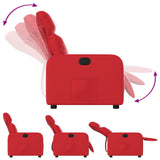 Fauteuil inclinable Rouge Similicuir