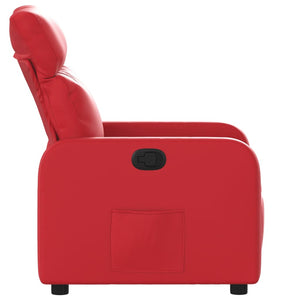 Fauteuil inclinable Rouge Similicuir