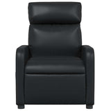 Fauteuil de massage inclinable Noir Similicuir