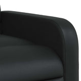 Fauteuil de massage inclinable Noir Similicuir