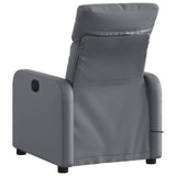 Fauteuil de massage inclinable Gris Similicuir