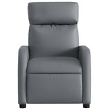 Fauteuil de massage inclinable Gris Similicuir
