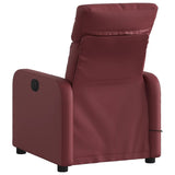 Fauteuil de massage inclinable Rouge bordeaux Similicuir