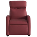 Fauteuil de massage inclinable Rouge bordeaux Similicuir