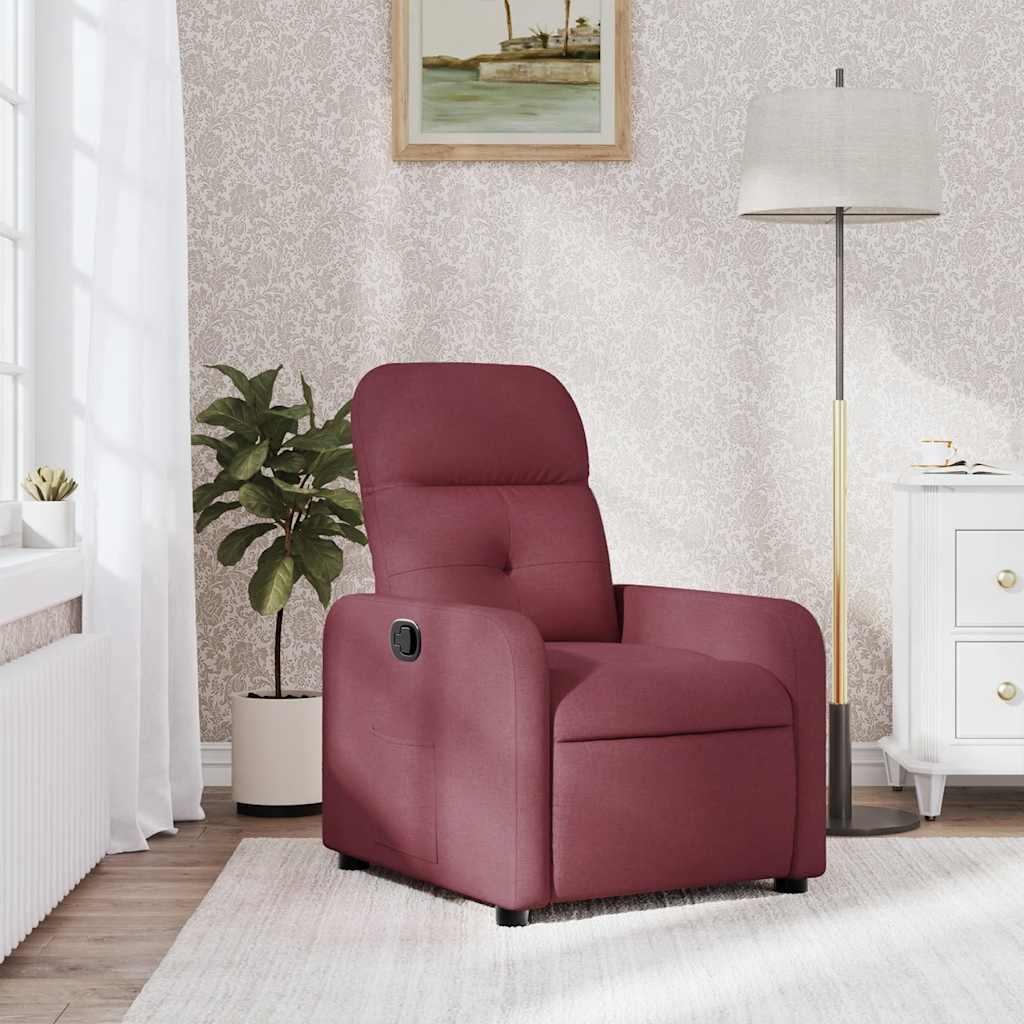 Fauteuil inclinable Rouge bordeaux Tissu