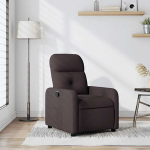 Fauteuil inclinable Marron foncé Tissu