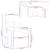 Fauteuil inclinable Vert foncé Tissu