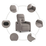Fauteuil inclinable Taupe Tissu