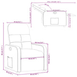 Fauteuil inclinable Taupe Tissu