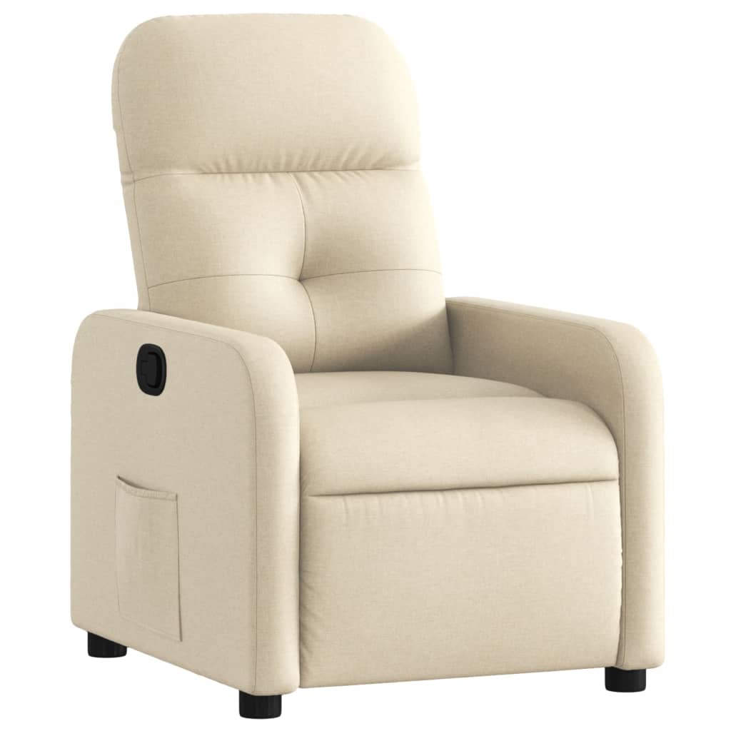 Fauteuil inclinable Crème Tissu