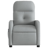 Fauteuil de massage inclinable Gris clair Tissu
