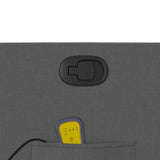 Fauteuil de massage inclinable Gris foncé Tissu