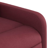 Fauteuil de massage inclinable Rouge bordeaux Tissu