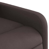 Fauteuil de massage inclinable Marron foncé Tissu
