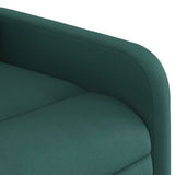 Fauteuil de massage inclinable Vert foncé Tissu