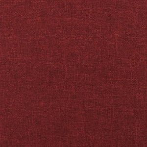 Canapé-lit à 2 places avec deux oreillers rouge bordeaux tissu