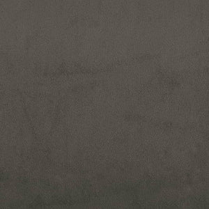 Canapé-lit à 2 places avec deux oreillers Gris foncé Velours