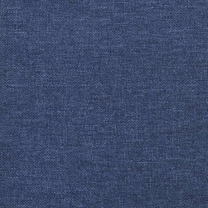 Canapé-lit à 2 places bleu tissu