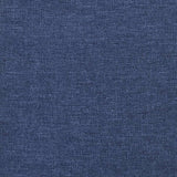Canapé-lit à 2 places bleu tissu
