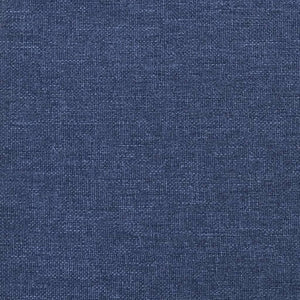 Canapé-lit à 2 places bleu tissu