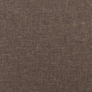 Canapé-lit à 2 places avec deux oreillers taupe tissu