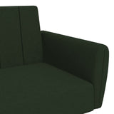Canapé-lit à 2 places vert foncé velours