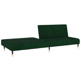 Canapé-lit à 2 places vert foncé velours
