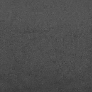 Canapé-lit à 2 places avec deux oreillers Gris foncé Velours