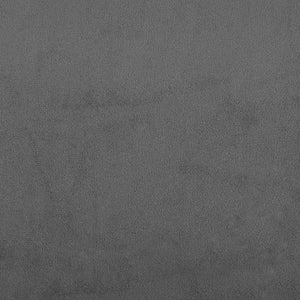 Canapé-lit à 2 places avec deux oreillers Gris foncé Velours