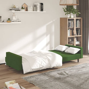 Canapé-lit à 2 places vert foncé velours