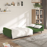 Canapé-lit à 2 places vert foncé velours