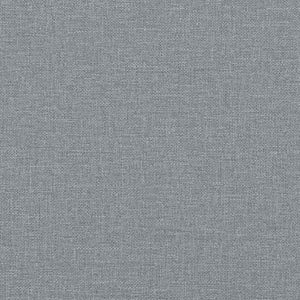 Canapé Chesterfield 3 places gris clair tissu