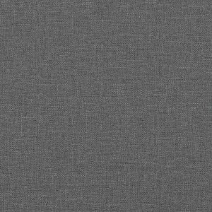 Canapé Chesterfield 3 places gris foncé tissu