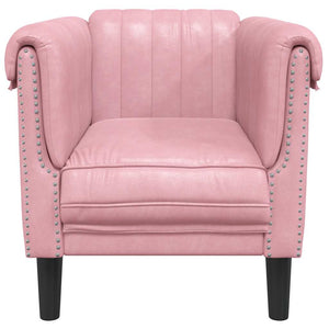 Fauteuil rose velours