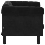 Fauteuil noir velours