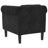 Fauteuil noir velours