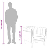 Fauteuil crème velours