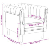 Fauteuil marron similicuir daim