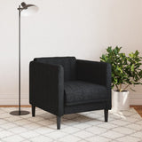 Fauteuil noir tissu