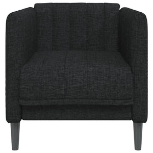 Fauteuil noir tissu